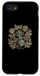 Coque pour iPhone SE (2020) / 7 / 8 Rose florale botanique, style minimaliste