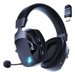 Gaming Headset with Mic 2.4G Bluetooth Headphone USB 3.5mm Wired 3 Modes1543