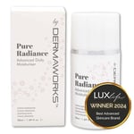 Pure Radiance Anti-Wrinkle Face Cream – Advanced Daily Moisturiser for Women with Retinol, Vitamin C, and Hyaluronic Acid – Hydrating, Brightening and Anti-Aging Cream for All Skin Types by DERMAWORKS