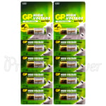 10 X Gp 23A Alcaline Super Piles 12V MN21 A23 E23A V23GA 3LR50 LRV08 VR22