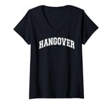 Womens New Years Day Hangover Party 2025 Adult Varsity Drinking Top V-Neck T-Shirt