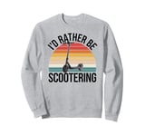 Scooter Electric Retro Vintage Street Stunt E-Scooter Tricks Sweatshirt