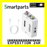 Adaptateur HDMI vers RCA vidéo audio adaptateur convertisseur HDMI2AV Blanc