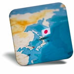 Awesome Fridge Magnet - Japan World Map Flag  #45439