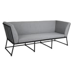 Soffa Vence, sh. 43 cm, svart