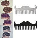 Stainless Steel Beard Comb Anti Static Mustache Brush Gentleman B Silver