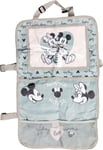 TataWay in viaggio si cresce Protège-siège de rangement tablette organisateur de voiture pour enfants gris et rose avec les jolies souris Minnie et Mickey Mouse