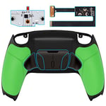 eXtremeRate RISE4 Remap Kit Programmable pour ps5 Manette BDM-010&020, Coque Arrière Redessinée avec 4 Palette Métal pour ps5 Manette, Palette Métallique, Fond Noir et Vert