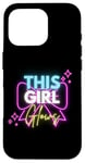 iPhone 16 Pro This Girl Glows For Kids Tie Dye Bright Colors 80's and 90's Case