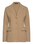 Lauren Ralph Lauren Cotton-Blend Blazer Beige