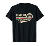 4th Wedding Anniversary 4 Year Him & Her Level 4 Complete T-Shirt