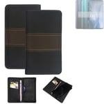 Wallet Case for Oppo Reno10 Pro+ Global Protective Case + Cell Phone Case Brown 