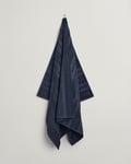 GANT - GANT new haven jacquard strandhåndkle 100x180cm  evening blue