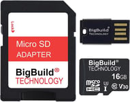 16 Go 100 Mo/s Ultra Rapide microSD Carte mémoire pour Navigator de Garmin Camper 780, Classe 10 U3 V30