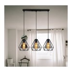 Skecten - Rétro Lustre Suspension Luminaire Style Industrielle pour Salon Couloir Cuisine - Type 3