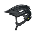 ABUS MTB-Helm Cliffhanger MIPS - Casque de vélo pour les trails exigeants - avec protection contre les chocs MIPS & grandes ouvertures d'aération - pour hommes et femmes - Noir Mat, taille S