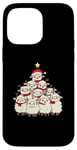 Coque pour iPhone 14 Pro Max Sapin de Noël en forme de mouton pour filles et garçons