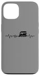 Coque pour iPhone 13 Train Heartbeat Locomotive Chemin de fer Vapeur Modèle Train