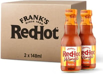 Frank's RedHot Buffalo Wings Sauce 148 ML | Pack of 2 | Hot Chilli Sauce | Taste