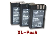 vhbw Set de 3 batteries 900mAh (7.2V) pour appareil photo Nikon D40 SLR D40x DSLR D60 DSLR D3000 D5000 remplace EN-EL9 EN-EL9a.