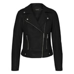 Veste perfecto courte FEMME Vero Moda noire manches zippées