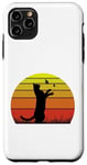 Coque pour iPhone 11 Pro Max T-shirt rétro chat et papillons