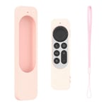 Apple TV Remote (gen 2) Skal Silikon Hand Strap Rosa