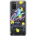 ERT GROUP mobile phone case for Samsung A02S original and officially Licensed Disney pattern Stitch 004 optimally adapted to the shape of the mobile phone, partially transparent