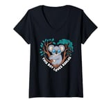 Womens This Boy Loves Koalas Cute Koala Bear Valentines Day V-Neck T-Shirt