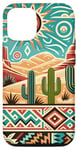 iPhone 12/12 Pro Southwest Red Rocks Desert Cacti Cactus Turquoise Brown Case