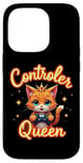 iPhone 14 Pro Controller Queen Cute Gamer Cat Design- Gaming Cat Lovers Case