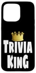 Coque pour iPhone 15 Pro Max Gagnant de la couronne de Funny Trivia King Night Game Player Lover