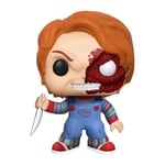 Funko - Chucky Jeu d'enfant - Figurine POP!  (Exc) Chucky Half (BD) 9 cm