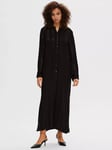 SELECTED FEMME Christel Maxi Shirt Dress, Black