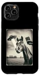 Coque pour iPhone 11 Pro Alien Horse UFO Meme Funny Cowboy Cowgirl Weird