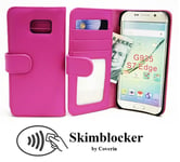 Skimblocker Plånboksfodral Samsung Galaxy S7 Edge (G935F) (Hotpink)