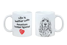 American Cocker Spaniel - koira-muki, valokuvamuki, Art-Dog -brändin personoitu lahja