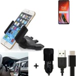 For OnePlus Nord 2 5G + CHARGER Mount holder for Car radio cd bracket