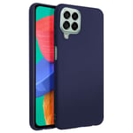 Cover for Galaxy M33 Flexible Anti-shock Matte Finish Anti-trace dark blue