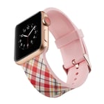 Apple Watch Series 4 40 mm klockarmband i mjuk silikon - Färgglada Gitter