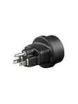 MicroConnect Connect Universal adapter US/Schuko - power connector adaptor