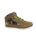 Timberland Childrens Unisex Slimcup Grftnbay Youth Junior Brown Camo Lace up Boots 8273R B3C Leather (archived) - Size UK 2.5