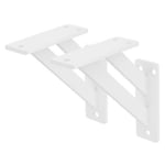 2x Equerres Etagere mural support d'angle en aluminium blanc