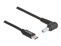 Delock - Strømkabel - 24 Pin Usb-C (Hann) Til 5,5 X 1,7 Mm Dc-Jakk (Hann) Vinklet - 20 V - 3 A - 1.5 M - Svart