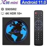 Android TV Box - TV Box X98mini Android 11.0 2G+ 16G 5G double bande Smart WiFi bluetooth 4K HD 100m Amlogic S905W2 Quad Core 2