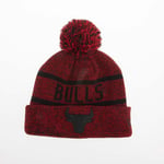 New Era Mens Accessories Chicago Bulls Jake Cuff Knit Bobble Hat in Red material_polyester - Size Medium/Large