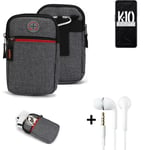 Belt bag + headphones for Oppo K10 5G China Phone case