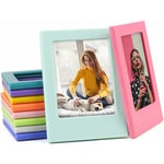 Arc-en-Coloré Mini Poche Magnétique Cadres Photo, 3.5x2.5 Pouces, Cadres Réfrigérateur, Fit pour Instax, 10 Couleurs/Pack