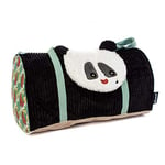 Les Déglingos Sac Week-End Enfant (Rototos Le Panda) - Sac à Langer et Voyages - Bébé Puériculture - Ideal Vacances - Spacieux - Doudou Ultra Doux -Noir