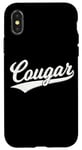 Coque pour iPhone X/XS T-shirt de sport COUGAR Varsity Scripts